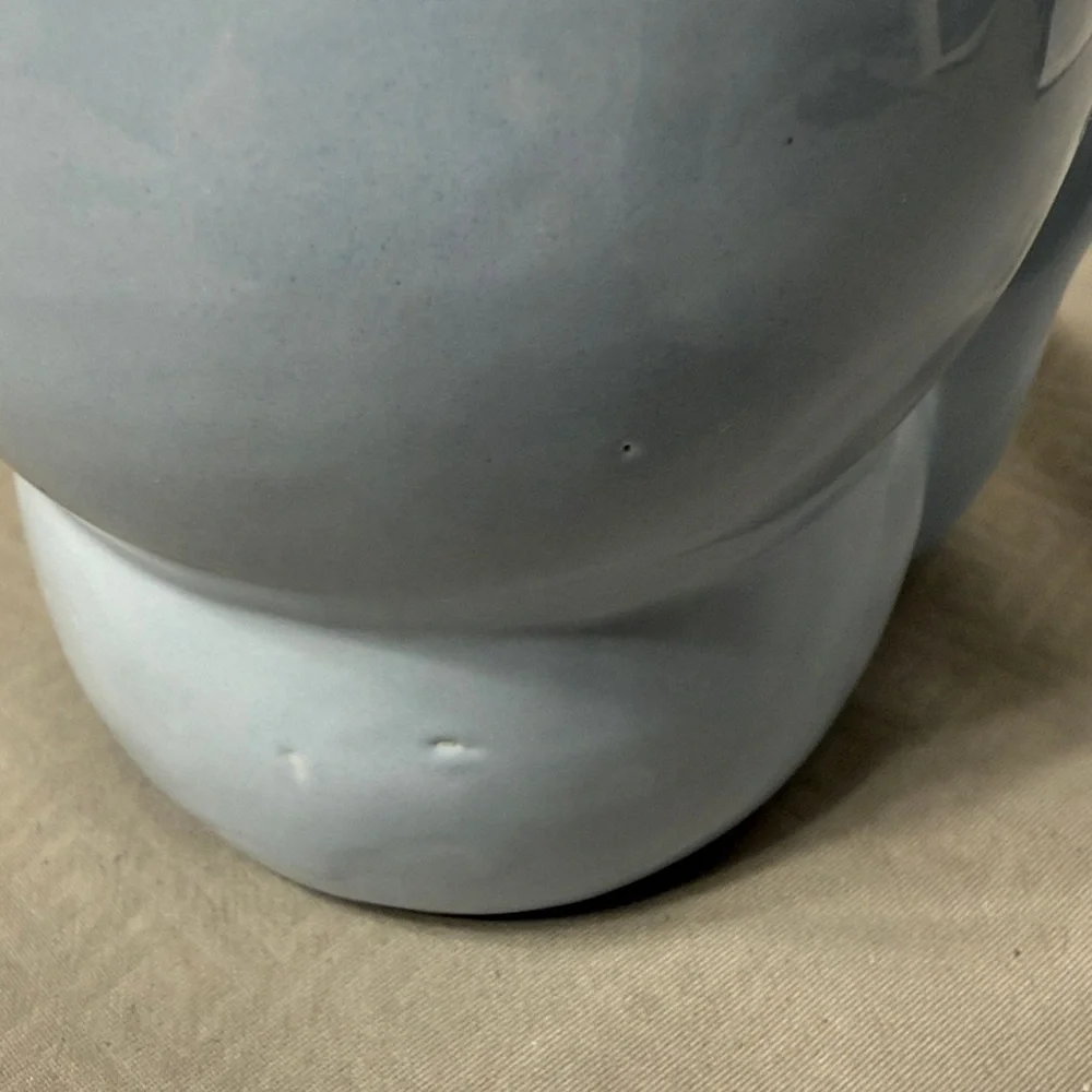 Set of 3 Fox Shaped Ceramic Planters Pink Blue Cream Small Potted or Air Plants